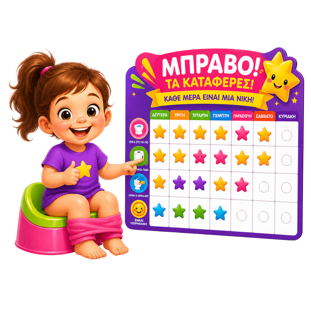 Παιδί παίζει με reward chart